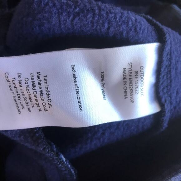 Eddie Bauer Fleece Lined Blue Pants Zipped Pocket Men’s Size Small - Picture 8 of 8